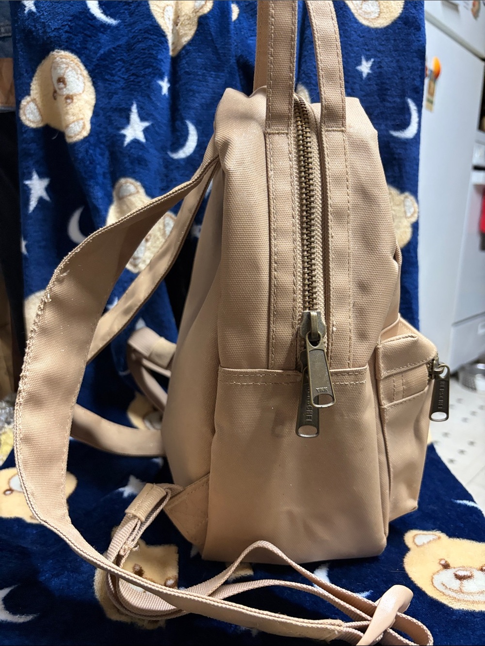 Mini Backpack in Tan - Picture 2 of 8